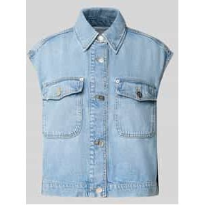 Marc O'Polo - Jeansgilet - Mêlee - Regular Fit - Mix van Lyocell en Katoen