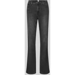 Brax Dames  Style MARY USED DARK GREY, denim donkergrijs, maat 34