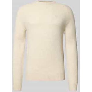 Regular fit gebreide pullover van pure wol