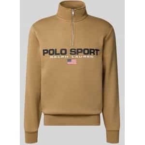 Sweatshirt met labelprint