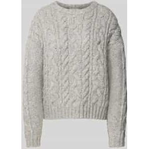 Loose fit gebreide pullover met wol