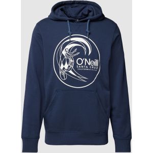 Hoodie met labelprint, model 'Circle Surfer'