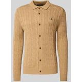 Polo Ralph Lauren - Gebreid Vest - Sand - Lange Mouw