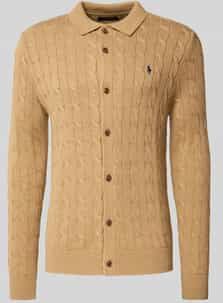 Polo Ralph Lauren - Gebreid Vest - Sand - Lange Mouw