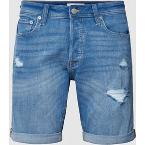 Korte regular fit jeans met steekzakken, model 'Rick'