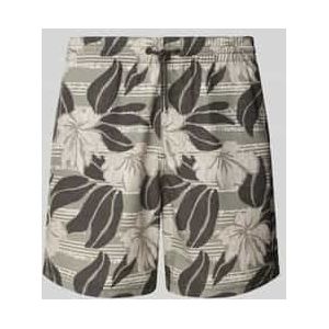 Zwembroek met labelpatch, model 'CALI FLORAL'