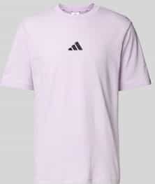 T-shirt met labelstitching en ronde hals