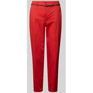 Slim fit stoffen broek met verkort model