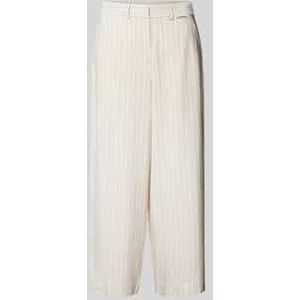 Wide leg stoffen broek met streepmotief, model 'CAARUNUS'