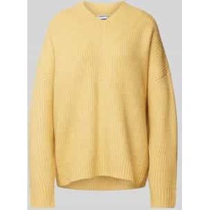 Gebreide pullover met ribboorden