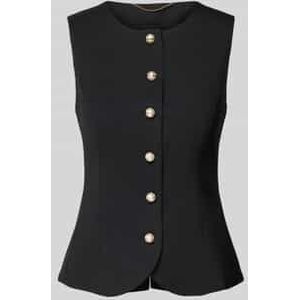 Slim fit gilet met ronde hals