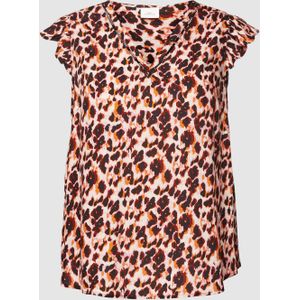 PLUS SIZE blouseshirt met all-over motief