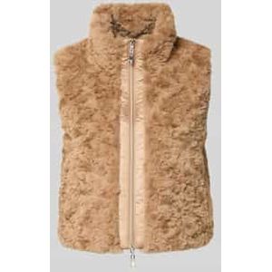 Gilet van imitatiebont met tweewegsritssluiting