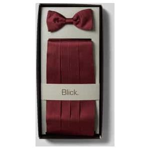 Cumberband van zijde met strik