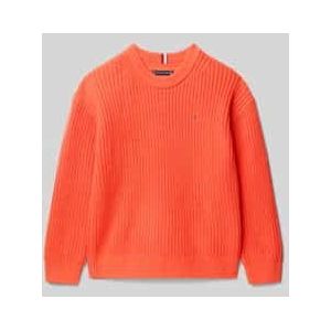 Regular fit gebreide pullover van katoenmix