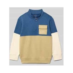 Sweatshirt met opstaande kraag