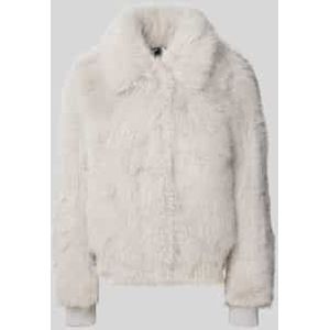 Jack van imitatiebont met platte kraag