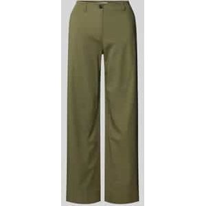Wide leg chino van katoenmix, model 'LANDE'