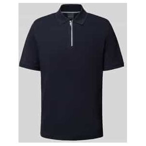 Regular fit poloshirt met ritssluiting