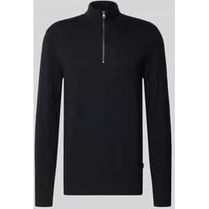 Schipperstrui van katoenmix in gebreide look