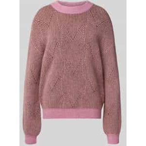 Gebreide pullover van alpacamix met ronde hals