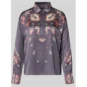 Blouseshirt met korte knoopsluiting