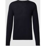 JOOP! - Denny - Trui - Nachtblauw - Wol - Slanke Pasvorm