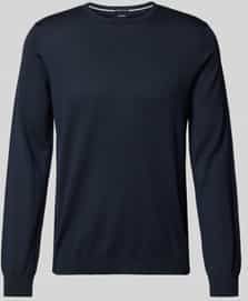 JOOP! - Denny - Trui - Nachtblauw - Wol - Slanke Pasvorm