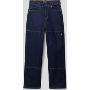 Jeans met deelnaden en steekzakken