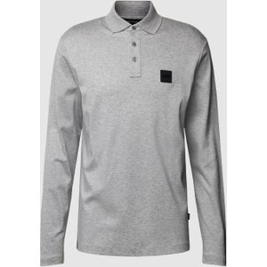 Poloshirt in design met lange mouwen, model 'Pado'