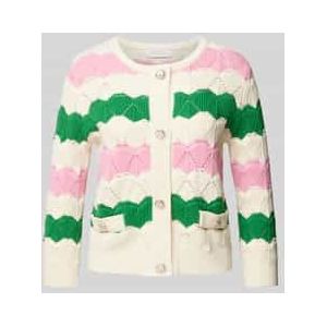 Cardigan met ribboorden