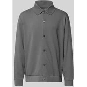 Sweatjack met kentkraag