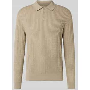 Gebreide pullover met polokraag