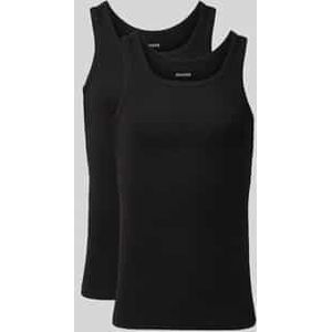 Tanktop met geribde ronde hals in een set van 2 stuks