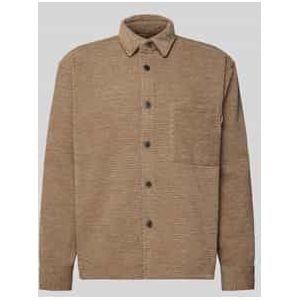 Regular fit vrijetijdsoverhemd met structuurmotief