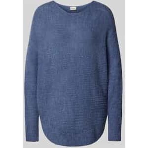 Gebreide pullover met ronde hals, model 'Eretta'