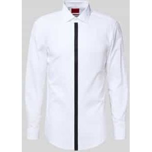 Slim fit zakelijk overhemd van puur katoen, model 'KEIDI'