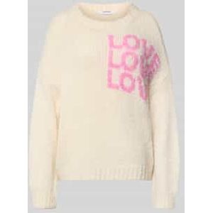 Relaxed fit pullover met viscose, model 'Dela'