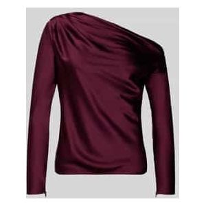 Regular fit blouse in one shoulder-look, model ''HASBRIN'