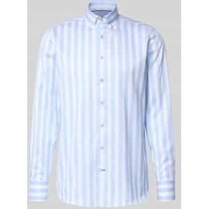 OLYMP - SIGNATURE - Overhemd - Bleu - Tailored Fit - Button-down