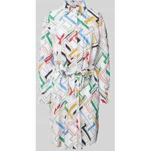 Knielange jurk met all-over motief