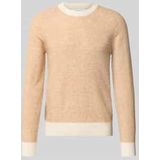 Gebreide Trui - Lange Mouwen - Regular Fit - Ronde Hals