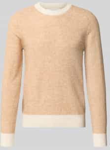 Gebreide Trui - Lange Mouwen - Regular Fit - Ronde Hals