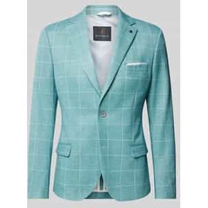 Colbert met rasterruit en klepzakken