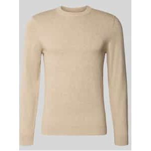 Gebreide pullover van een mix van katoen en kasjmier met ronde hals