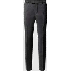 Slim fit pantalon met persplooien, model 'Flex Cross'