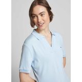 Tommy Hilfiger - Polojurk - Lichtblauw - Lyocellmix