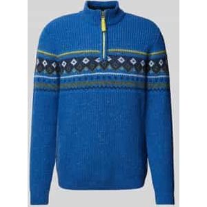 Wollen pullover met ribboorden