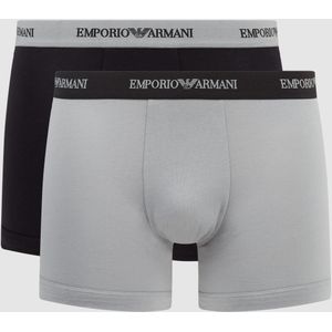 Boxershort van katoenmix met elastische logoband