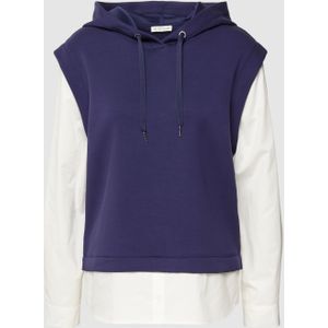 Hoodie met contrastbeleg